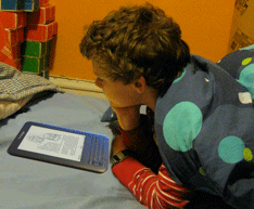 Boy reading